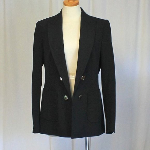 Anne Klein Faux Double Breasted Blazer Open Front, Size 0 - Picture 1 of 7